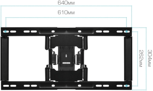 Кронштейн для ТВ KROMAX ULTRA SLIM-102 BLACK, (max VESA 600x400 мм., настенный, max 60 кг, 3 шт./уп. ) (90653) фото 7