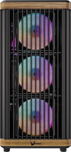 Корпус Formula TimberLine T1 черный без БП ATX 4x120mm 2xUSB3.0 audio bott PSU фото 2