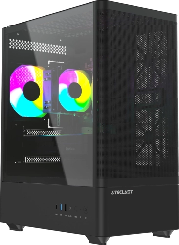 Компьютер Teclast G03 Ryzen 5 7500F (3.7) 32Gb SSD1Tb Arc B580 12Gb Windows 11 Pro GbitEth WiFi BT 500W черный (G03 7500F32G1TB580BKRU) фото 2