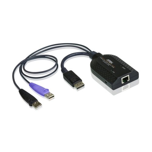 Модуль удлинителя, Display port+KBD+MOUSE USB, 50 метр., для подкл. комплекта перключат. KN2124v/ 2140v/ 4124v/ 4140v/ 2116A/ 2132/ 4116/ 4132; KM0532/ 0932/ 0032, макс.разреш. 1920х1200, RJ45+HD-DP+USB A-тип (KA7169)