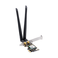 Адаптер Wi-Fi/ 3000Mbps Wi-Fi 6 / Bluetooth 5.0 PCI Express Adapter, Intel AX200 module, 2T2R, 2402Mbps at 5GHz + 574Mbps at 2.4GHz, 802.11ax/ac/a/b/g/n, 2 detachable antennas, Ver 1.0 (WE3000)