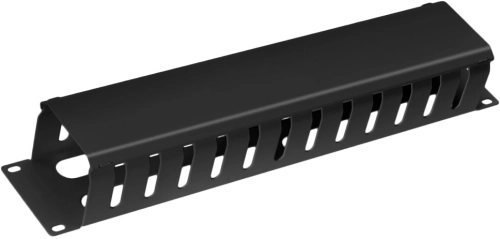 Кабельный органайзер горизонтальный Cabeus JB07-2U-BK гребенка 2U шир.:19