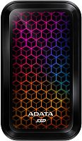 Накопитель SSD A-Data USB-C 512Gb ASE770G-512GU32G2-CBK SE770G 2.5" черный