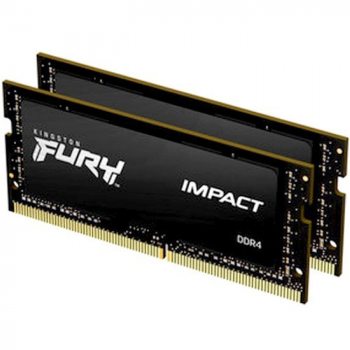 Модуль памяти Kingston FURY Impact DDR4 32GB 2666MHz CL15 SODIMM 260-pin 1.2V 1Gx8 (Kit of 2) (KF426S15IB1K2/ 32) (KF426S15IB1K2/32)