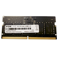 Память оперативная/ Foxline SODIMM 8GB 4800 DDR5 CL 40 (FL4800D5S40-8G)