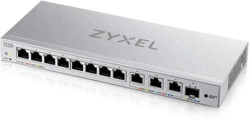 Коммутатор/ Zyxel XGS1250-12 Smart L2 switch , 8xGE, 3x1 / 2.5 / 5 / 10G, 1xSFP +, desktop (XGS1250-12-ZZ0102F)