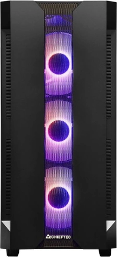 Chieftec Hunter, ATX Gaming case, w/Glass, 4xRGB fan (GS-01B-OP) фото 2