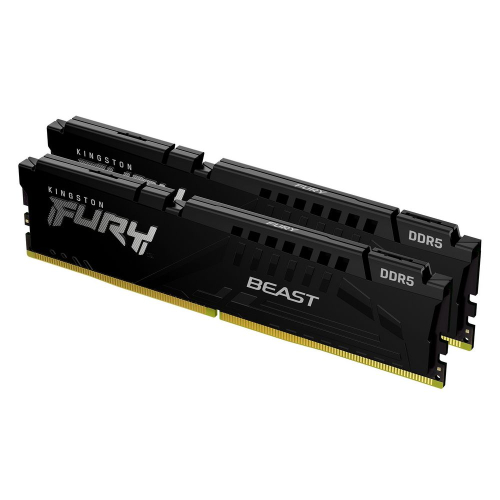 DDR 5 DIMM 32Gb PC41600, 5200Mhz, Kingston FURY Beast Black EXPO CL36 (Kit of 2) (KF552C36BBEK2-32) (retail)