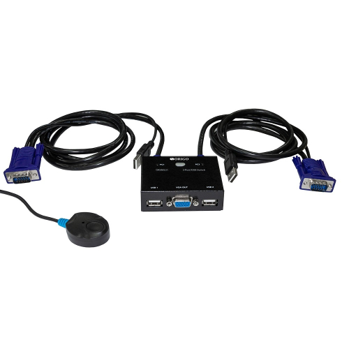 Коммутатор/ 2-портовый KVM-переключатель с портами VGA и USB (OKVM221/A1A)