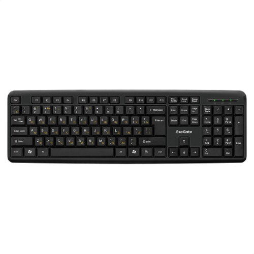 Exegate EX286204RUS Комплект ExeGate Professional Standard Combo MK120 (клавиатура влагозащищенная 104кл.+ мышь оптическая 1000dpi,3 кнопки и колесо прокрутки; USB,длина кабелей 1,5м,черный,ColorBox) фото 2