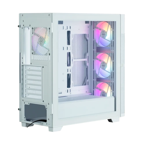 Корпус ZALMAN S5 NEO, ATX, WHITE, WINDOW, 2xCOMBO (3.5