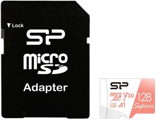 Флеш карта microSDXC 128GB Silicon Power SP128GBSTXDV3V20SP Superior + adapter фото 2