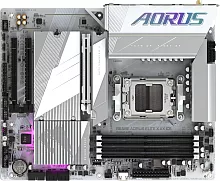 Материнская плата Gigabyte B650E A ELITE X ICE Socket AM5 AMD B650 4xDDR5 ATX AC`97 8ch(7.1) 2.5Gg RAID+HDMI (B650E AORUS ELITE X AX ICE)