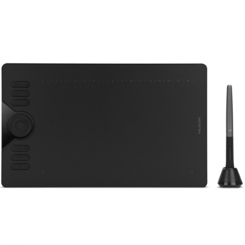 Графический планшет Huion HS610 рабочая область 254x158.8 мм, перо PW100 нажатие 8192, наклон ± 60°, 12 экспресс-клавиш, 16 софт-клавиш, micro USB, черный