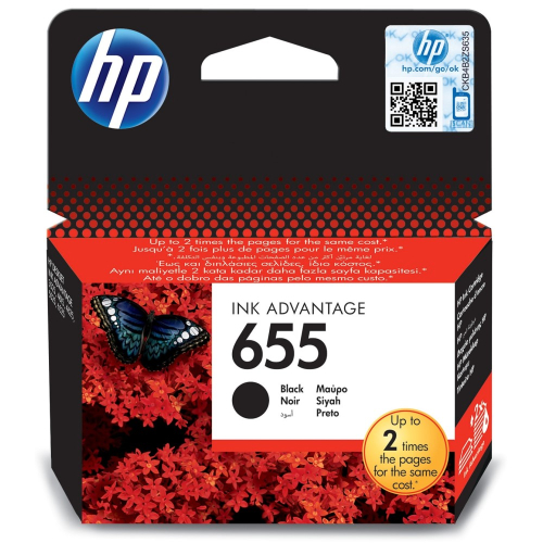 Картридж HP 655 черный / 550 страниц (CZ109AE)