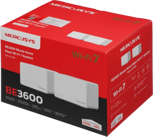 Роутер беспроводной Mercusys Halo H25BE (HALO H25BE(2-PACK)) BE3600 10/100/1000BASE-TX белый (упак.:2шт) фото 6