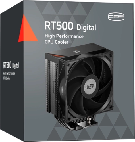 Устройство охлаждения(кулер) PcCooler RT500 Digital Soc-AM5/AM4/1200/1700/1851 черный 4-pin 34.9dB Al+Cu LCD 240W Ret (RT500-BKNWYL-GL) фото 6