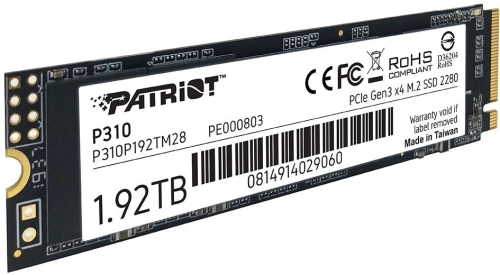 Накопитель SSD Patriot PCIe 3.0 x4 1920GB P310P192TM28 P310 M.2 2280 фото 4