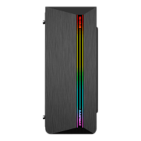 Компьютерный корпус, без блока питания ATX/ Gamemax Shine G517 ATX case, black, w/ o PSU,w/ 1xUSB3.0+2xUSB2.0, HD-Audio , w/ 1x12mm FR1x12cm Ring ARGB Fan(FN-12Rainbow-N)