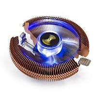 Exegate EX286153RUS Кулер ExeGate Wizard EE91-Cu.BLUE (Al+Copper, LGA775/ 1150/ 1151/ 1155/ 1156/ 1200/ AM2/ AM2+/ AM3/ AM3+/ AM4/ FM1/ FM2/ 754/ 939/ 940, TDP 80W, Fan 90mm, 2200RPM, Hydro bearing, 3pin, 22db, 265г