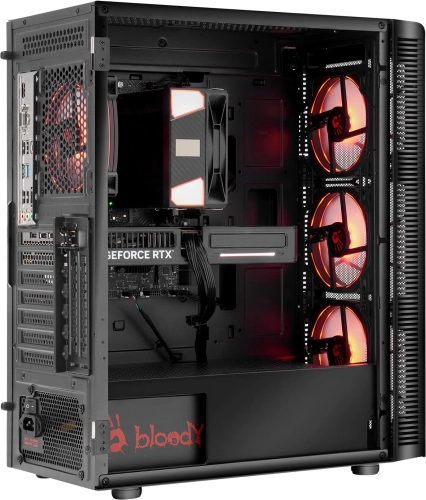 Компьютер Bloody BD-PC RAB84T2 TWR Ryzen 5 7500F (3.7) 32Gb SSD1Tb RTX5060 8Gb Windows 11 Home 64 2.5xGbitEth 650W черный (RUS) (2142036) фото 15