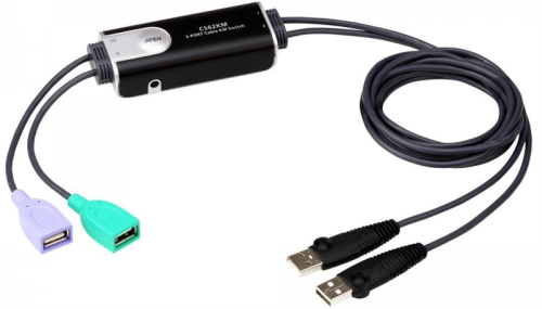 ATEN 2-Port USB Boundless Cable KM Switch (CS62KM-AT)