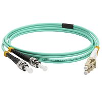 Патч-корд оптический, дуплексный, LC/PC-ST/PC, OM3, LSZH, 5.0 м LAN-2LC-2ST/OM3-5.0