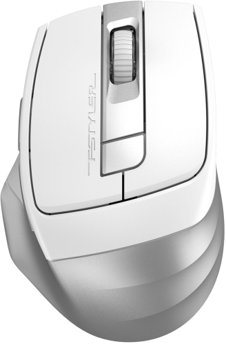 Мышь A4Tech Fstyler FB35CS белый/ серый оптическая (2000dpi) silent беспроводная BT/ Radio USB (6but) (FB35CS USB ICY WHITE)