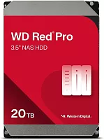 Жесткий диск/ HDD WD SATA3 20TB Red Pro 7200RPM 512MB 1 year warranty (replacement WD201KFGX) (WD202KFGX)