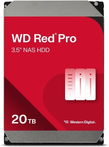 Жесткий диск/ HDD WD SATA3 20TB Red Pro 7200RPM 512MB 1 year warranty (replacement WD201KFGX) (WD202KFGX)