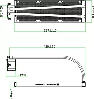 Система водяного охлаждения Thermalright Frozen Edge 360 Soc-AM5/ AM4/ 1200/ 1700/ 1851 черный 4-pin 28.1dB Al Ret (F-EDGE-360-BL)