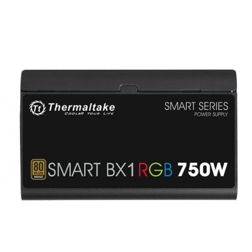 Блок питания Thermaltake Smart BX1 RGB, 750W, APFC, 80+ Bronze, 120mm fan, non-modular (PS-SPR-0750NHSABE-1) фото 2