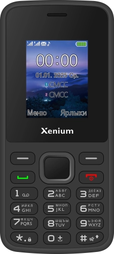 Мобильный телефон Xenium X175 черный моноблок 2Sim 1.8 128x160 Nucleus GSM900/ 1800 MP3 FM (CTX175BK/00)