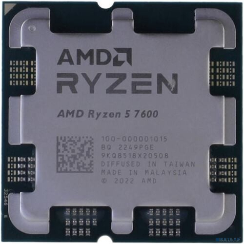 Процессор AMD Ryzen 5 7600 (100-000001015) {Raphael, 6C/ 12T, 3.8/ 5.1GHz, 32MB, 65W} OEM