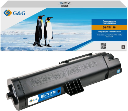 G&G toner cartridge for Kyocera M2040dn/ M2540dn/ M2640dw 7 200 pages with chip TK-1170 1T02S50NL0 гарантия 12 мес. (GG-TK1170)