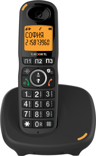 Р/ Телефон Dect Texet TX-8905A черный автооветчик АОН (127223)