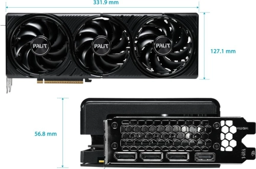 Видеокарта Palit PCI-E 5.0 PA-RTX5080 INFINITY 3 OC NVIDIA GeForce RTX 5080 16Gb 256bit GDDR7 2295/ 30000 HDMIx1 DPx3 HDCP Ret (NE75080U19T2-GB2035S) фото 10