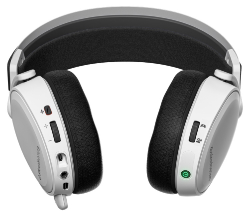 Наушники с микрофоном Steelseries Arctis 7+ белый/черный мониторные Radio оголовье (61461) фото 7