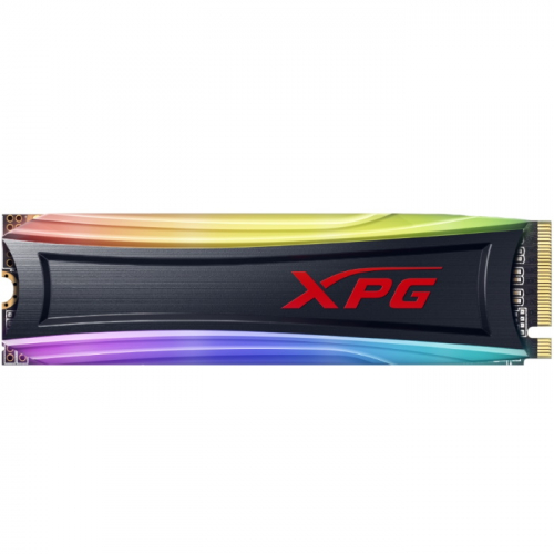 Твердотельный накопитель SSD 256GB A-Data XPG Spectrix S40G RGB, M.2 2280, PCI-E 3x4, R/ W - 3500/ 1200 MB/ s, 3D-NAND TLC (AS40G-256GT-C)
