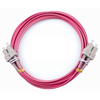 Патч-корд оптический , дуплексный, SC/PC-SC/PC, OM4, LSZH, 1.0 м LAN-2SC-2SC/OM4-1.0