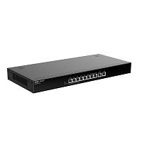 Ruijie Reyee 10-Port Gigabit Cloud Managed Gataway, 10 Gigabit Ethernet connection Ports, support up to 4 WAN ports, Max 200 concurrent users, 1.8Gbps. (RG-EG210G-E)