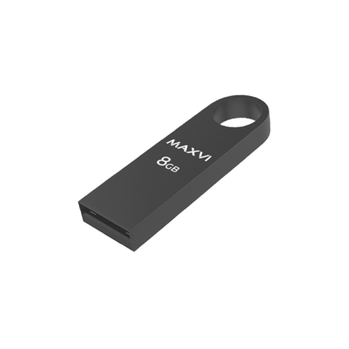 Maxvi USB Drive 8GB MK dark-grey, монолит, металл, USB 2.0 FD8GBUSB20C10MK