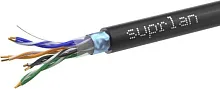 Кабель сетевой информационный Suprlan Median 01-1034-1 кат.5E F/UTP 4 пары 24AWG PVC внешний 305м черный