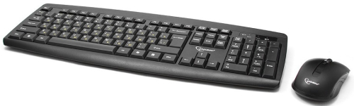 Клавиатура + мышь Gembird KBS-8000, черный, USB, беспроводная, 2.4ГГц/ 10м, 1600DPI, мини-приемник (KBS-8000) фото 2