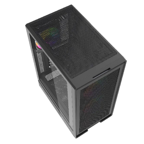 Powercase Корпус Mistral A4B, Tempered Glass, 4x 120mm FRGB Fans, чёрный, ATX (CMAB-L4) фото 2