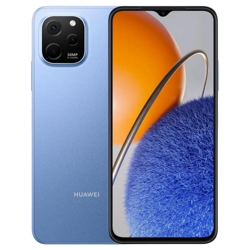 Смартфон Huawei EVE-LX9N nova Y61 128Gb 4Gb синий моноблок 3G 4G 2Sim 6.52