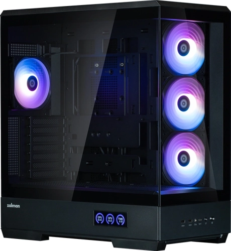 ZALMAN P50 DS, ATX, BLACK, WINDOW, 2x3.5