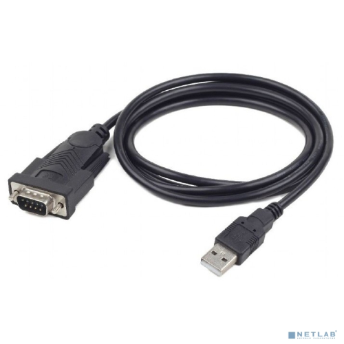 Gembird Конвертер USB->SERIAL UAS-DB9M-02 AM/ DB9M, 1,5 м, PL2303TA, WinXP-Win8, черный, пакет