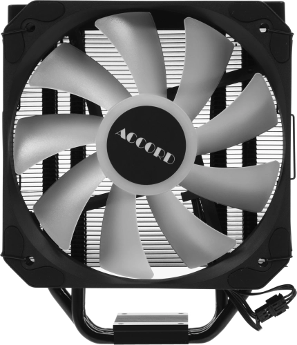 Устройство охлаждения(кулер) Accord ACC-YX4P13 ARGB Soc-AM5/AM4/1200/1700/1851 черный 4-pin 36.5dB Al+Cu 220W 740gr brown box фото 2