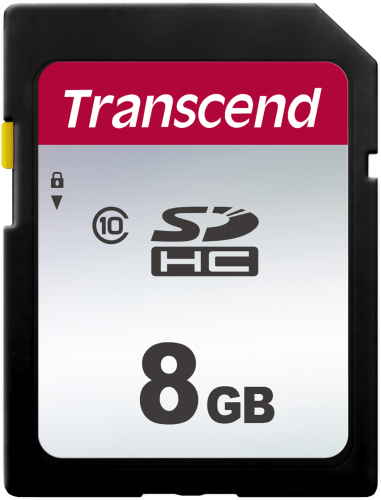 Карта памяти/ Transcend 8GB SDHC Class 10 UHS-I U1 R95, W45MB/s (TS8GSDC300S)